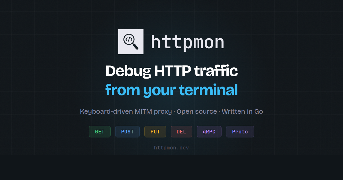 Debug Httpmethod Respone httpmon — Free Open-Source HTTP Debugging Proxy for Terminal